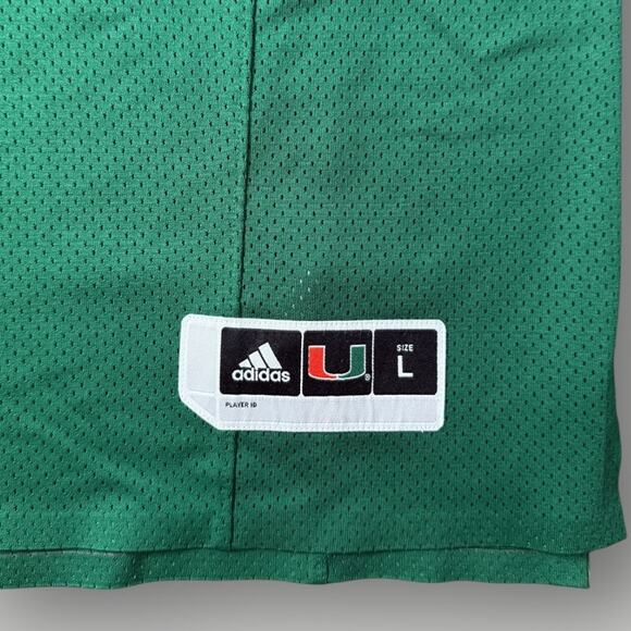 Adidas Miami Hurricanes Sean Taylor #26 Green Football Jersey Mens Sz L - Picture 8 of 10